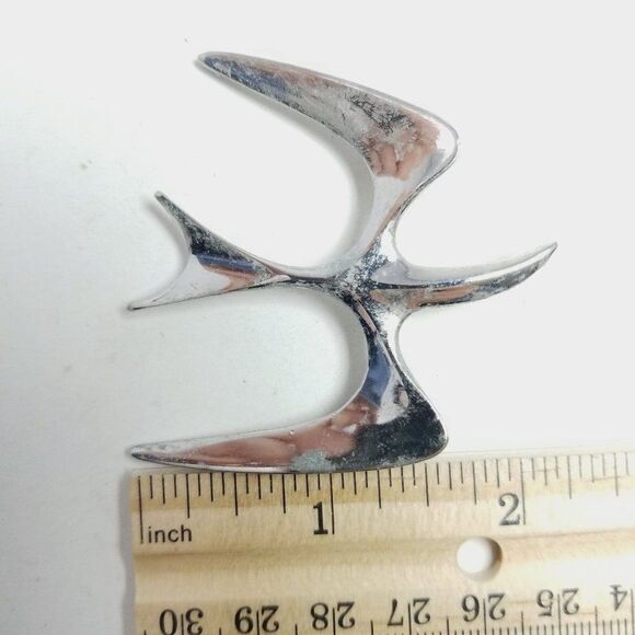 Vintage Sarah Coventry Style Bird Brooch, Silver Tone, Mid Century Style Pin - Picture 5 of 7